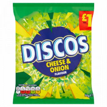 Discos Cheese & Onion Flavour 70g