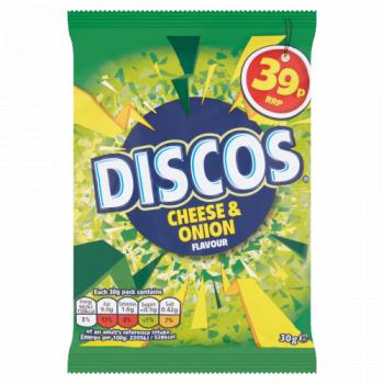 Discos Cheese & Onion Flavour 30g