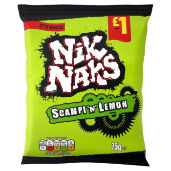 NiK NAKS Scampi 'N' Lemon Flavour 75g