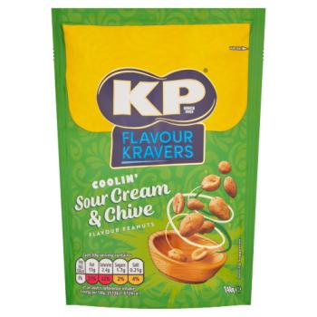 KP Flavour Kravers Coolin' Sour Cream & Chive Flavour Peanuts 140g