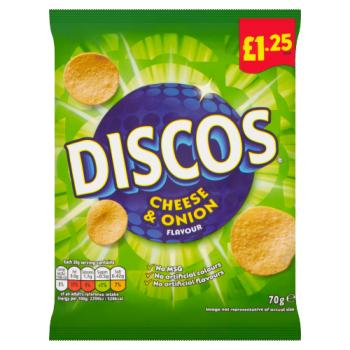 Discos Cheese & Onion Flavour 70g