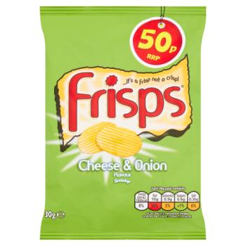 Frisps Cheese & Onion Flavour Snacks 30g