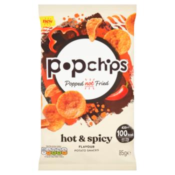 Popchips Hot & Spicy Flavour Potato Snacks 85g