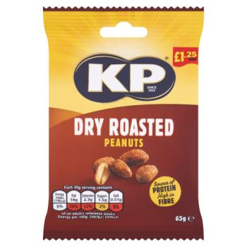 KP Dry Roasted Peanuts 65g