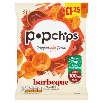 Popchips Barbeque Flavour Potato Snacks 50g