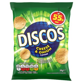 Discos Cheese & Onion Flavour 30g