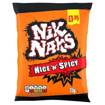 Nik Naks Nice 'N' Spicy Flavour 75g