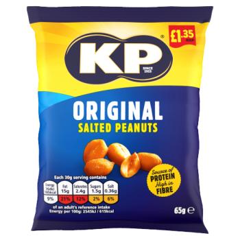 KP Original Salted Peanuts 65g