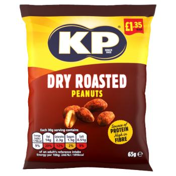KP Dry Roasted Peanuts 65g