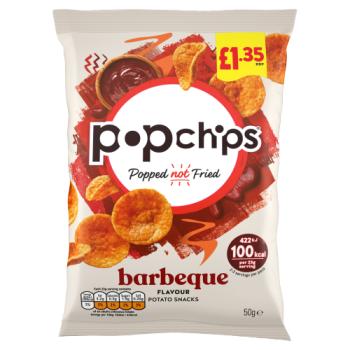 Popchips Barbeque Flavour Potato Snacks 50g