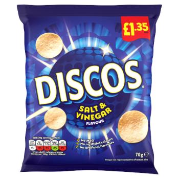 Discos Salt & Vinegar Flavour 70g
