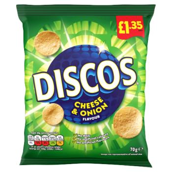Discos Cheese & Onion Flavour 70g