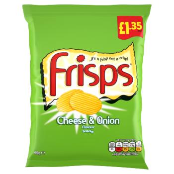 Frisps Cheese & Onion Flavour Snacks 60g