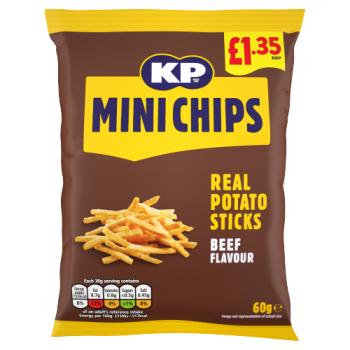 KP Mini Chips Beef Flavour Real Potato Sticks 60g