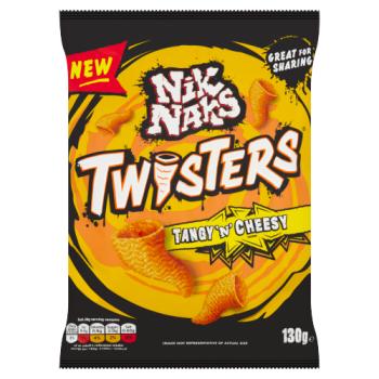 Nik Naks Twisters Tangy 'N' Cheesy 130g