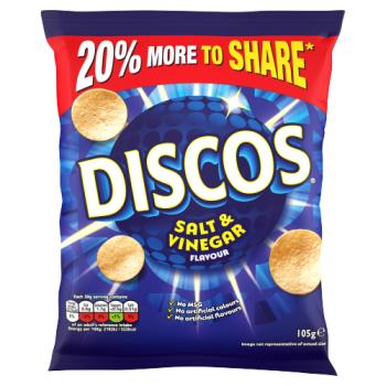 Discos Salt & Vinegar Flavour 105g