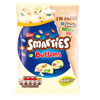 Nestle Smarties Buttons White Bag