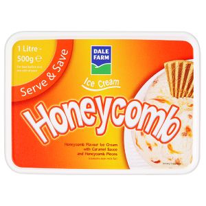Dale Farm Honeycomb Flavour Ice Cream 1L
