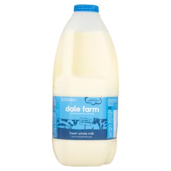 Dale Farm Fresh Whole Milk 3.52 Pints/2L