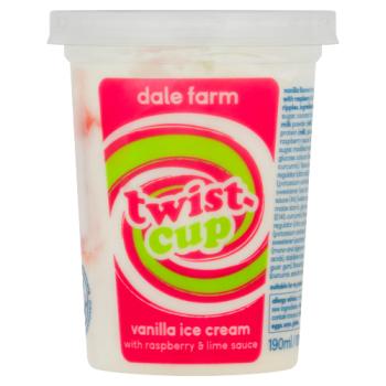 Dale Farm Twist Cup Vanilla Ice Cream 190ml