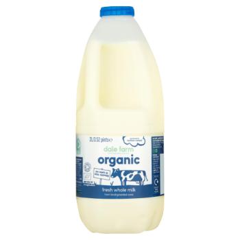 Dale Farm Organic Fresh Whole Milk 3.52 Pints/2L