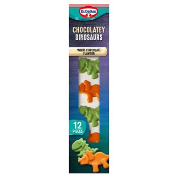Dr. Oetker 12 Chocolate Flavour Dinosaurs Cake Decorations 20g