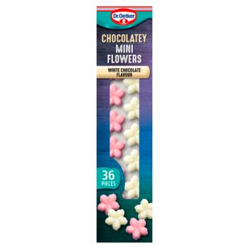 Dr. Oetker 36 Chocolatey Mini Flowers White Chocolate Flavour 13g