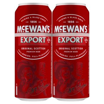 McEwan's Export Original Scottish Premium Beer 4 x 500ml Cans