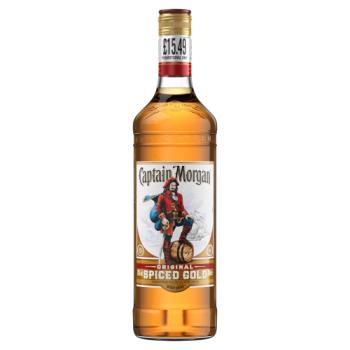 Captain Morgan Original Spiced Gold Rum Based Spirit Drink 70cl £15.49 PMP