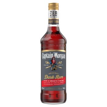 Captain Morgan Dark Rum 40% vol 70cl £18.89 PMP