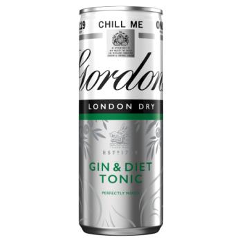 Gordon's Gin & Diet Tonic 5% vol 250ml Can PMP £2.19