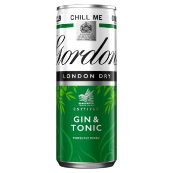Gordon's Gin & Tonic 5% vol 250ml Can £2.19 PMP