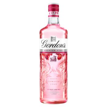Gordon's Premium Pink Gin Based Flavoured Spirit Drink 35% vol 70cl 17.99 PMP