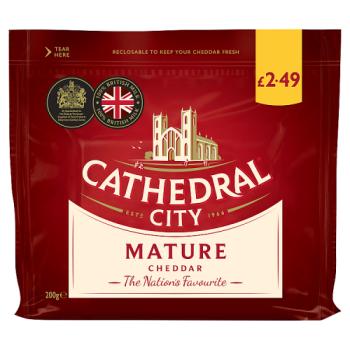 Cathedral City Mature Cheddar Cheese 200g PM £2.49