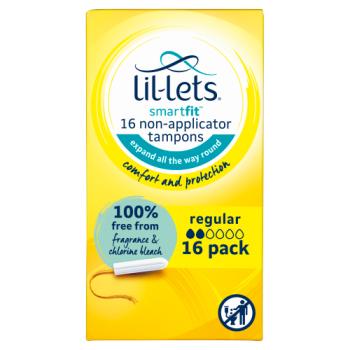 Lil-Lets Smartfit 16 Non-Applicator Tampons Regular