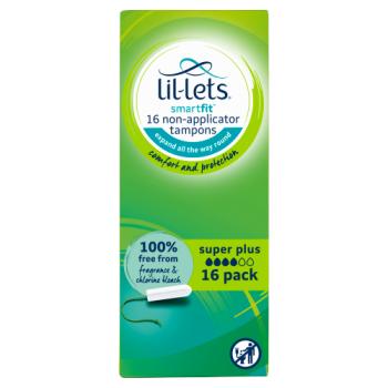 Lil-Lets Smartfit 16 Non-Applicator Tampons Super Plus