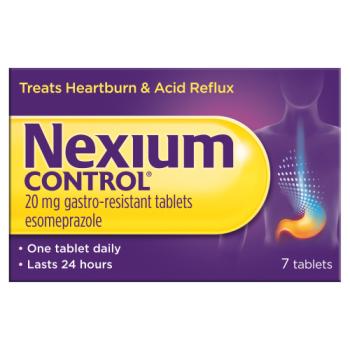 Nexium Control 20mg Gastro-Resistant Heartburn Esomeprazole 7 Tablets