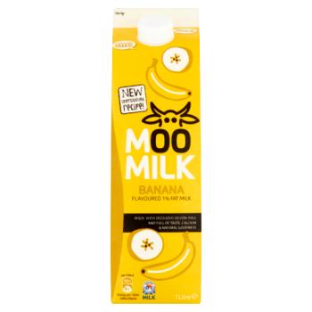 Moo Milk Banana Flavour British Milk 1 Litre