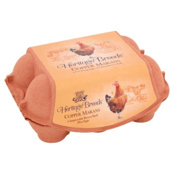 Heritage Breeds Copper Marans, Free Range, 6 Mixed Weight Eggs