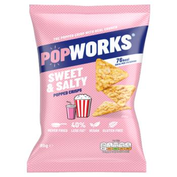 Popworks Sweet & Salty Sharing Bag Popped Crisps 85g