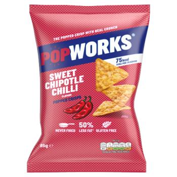 Popworks Sweet Chipotle Chilli Sharing Popped Crisps 85g