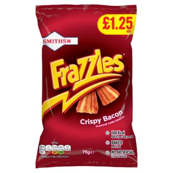 Smiths Frazzles Crispy Bacon Snacks Crisps £1.25 RRP PMP 75g