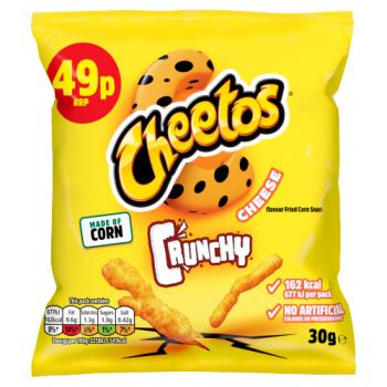 Cheetos Crunchy Cheese Snacks Crisps 49p RRP PMP 30g