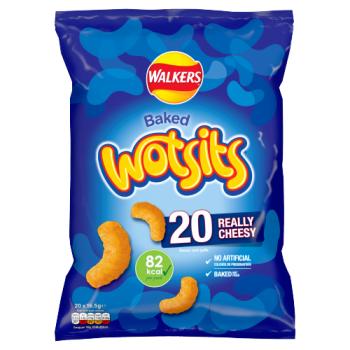 Wotsits Really Cheesy Multipack Cheese Snacks Crisps 20 x 16.5g