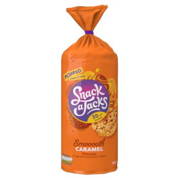 Snack A Jacks Jumbo Caramel Sharing Rice Cake Crisps 159g