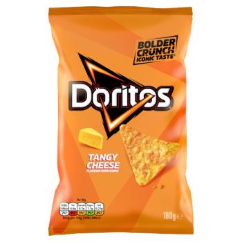 Doritos Tangy Cheese Tortilla Chips Sharing Crisps 180g