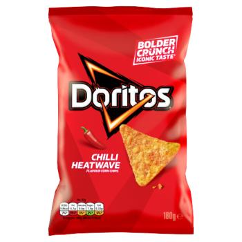 Doritos Chilli Heatwave Tortilla Chips Sharing Crisps 180g