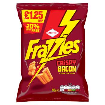 Frazzles Bacon Crisps Sharing Bag Crisps 91g PMP £1.25 RRP
