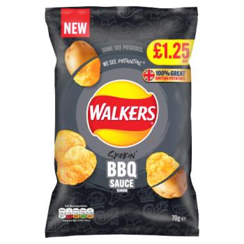 Walkers BBQ Sauce Sharing Bag Crisps 70g