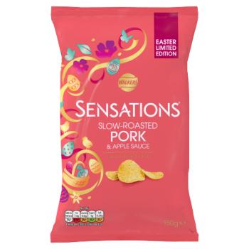 Walkers Sensations Pork & Apple Sharing Crisps 150g